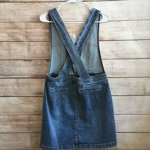 NEW WITH TAGS NEWBURY KUSTOM DENIM OVERALL DRESS - Picture 8 of 8